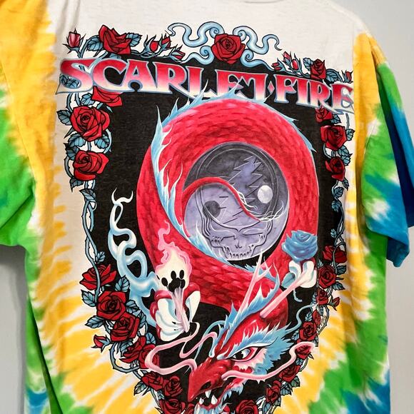 Vintage 1997 Grateful Dead Scarlet Fire Tee Shirt Mens L - Picture 6 of 14